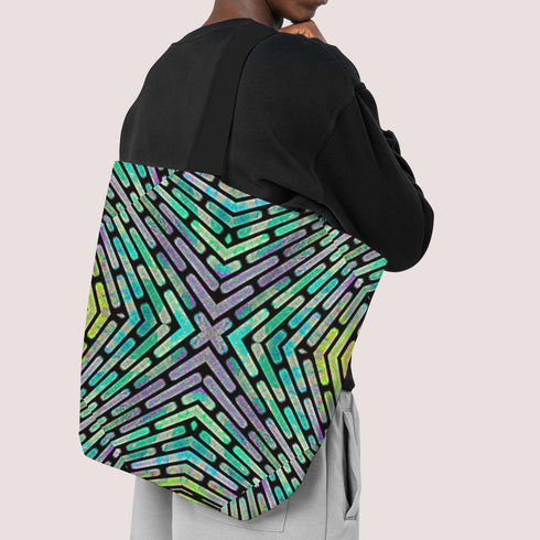 Neon Criss Cross Tote